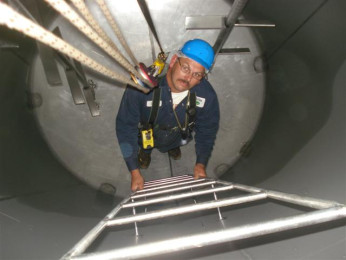 confined space down shaft